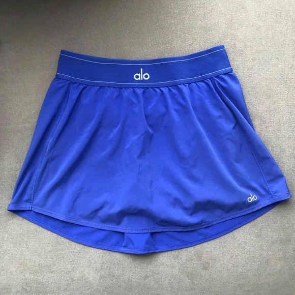 Alo Yoga Match Point Tennis Skirt Alo Blue S - Picture 2 of 7
